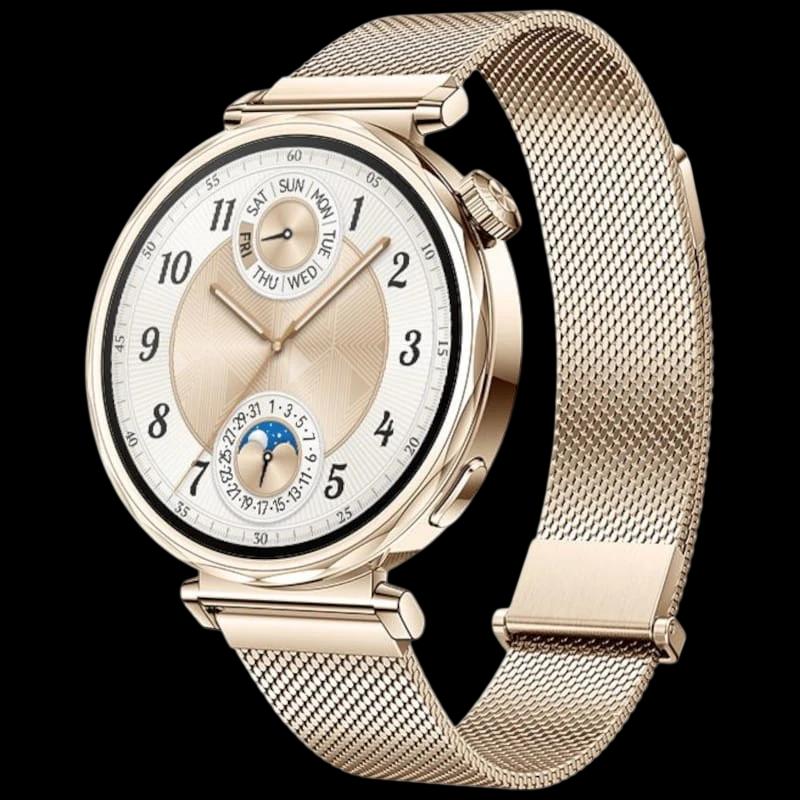 Huawei Watch GT5 41mm GPS Bracelete Milanesa Dourada - Relógio Inteligente