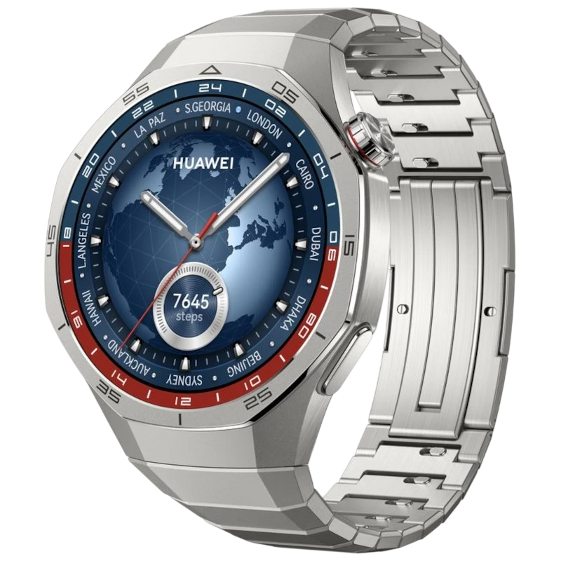 Huawei Watch GT5 46 mm GPS Bracelet Fluoroélastomère Noir - Montre Intelligente