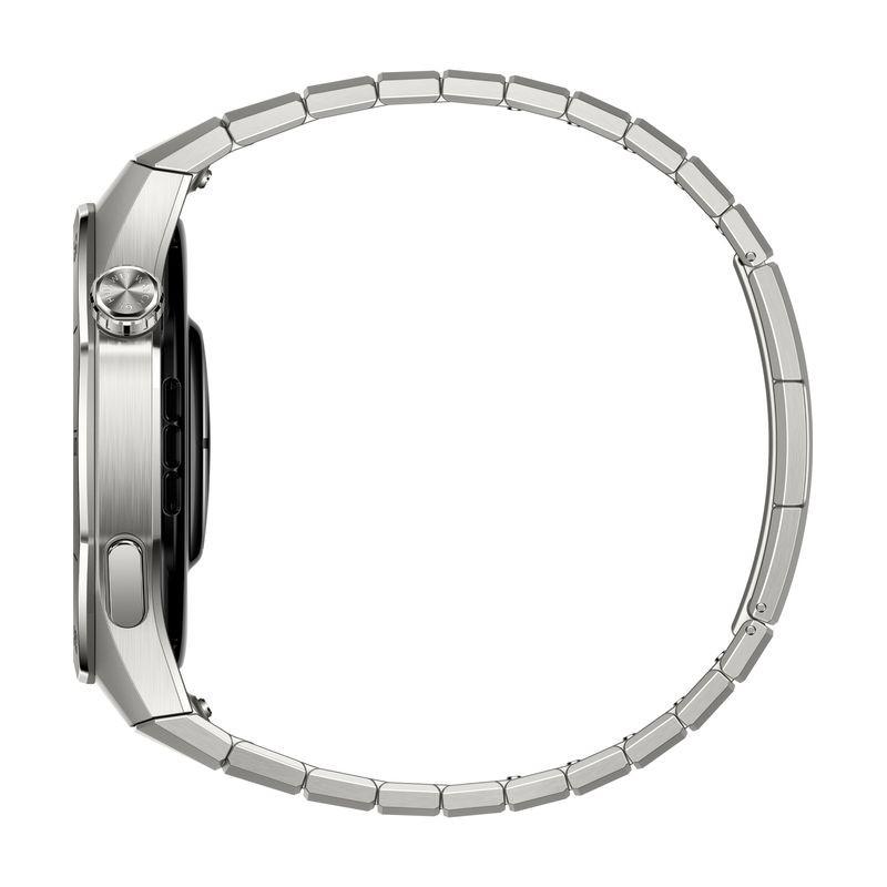 Lateral direito de Huawei Watch GT5 46mm GPS Bracelete Titânio - Relógio Inteligente