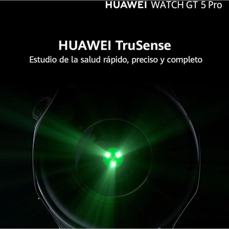 Capteur de Huawei Watch GT5 Pro 46 mm GPS Bracelet Fluoroélastomère Noir - Montre Intelligente