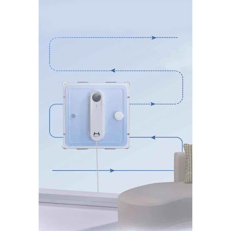 Recorrido real del Hutt W9 - Robot Limpiacristales