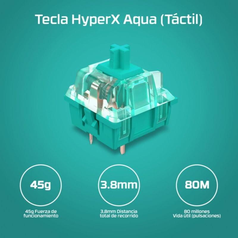 Clavier mécanique HyperX Alloy Origins 60 HX Red avec des touches d'une durée de vie allant jusqu'à 80 millions de frappes