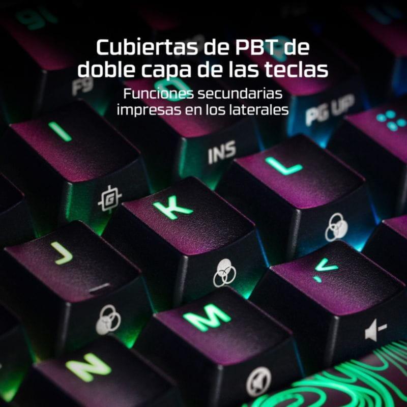 Touches avec revêtement PBT du Clavier mécanique HyperX Alloy Origins 60 HX Red