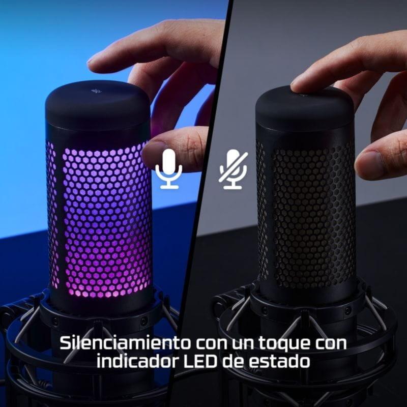 Microphone pour PC HyperX QuadCast S Noir compatible avec PC, PS5 et PS4