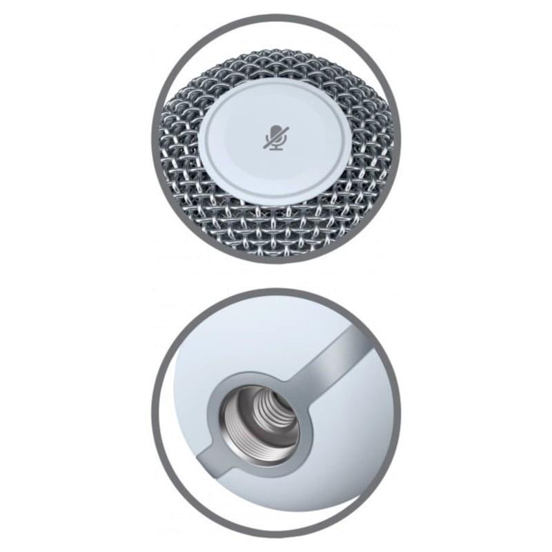 Détails du Microphone de Jeu HyperX SoloCast USB Blanc avec câble