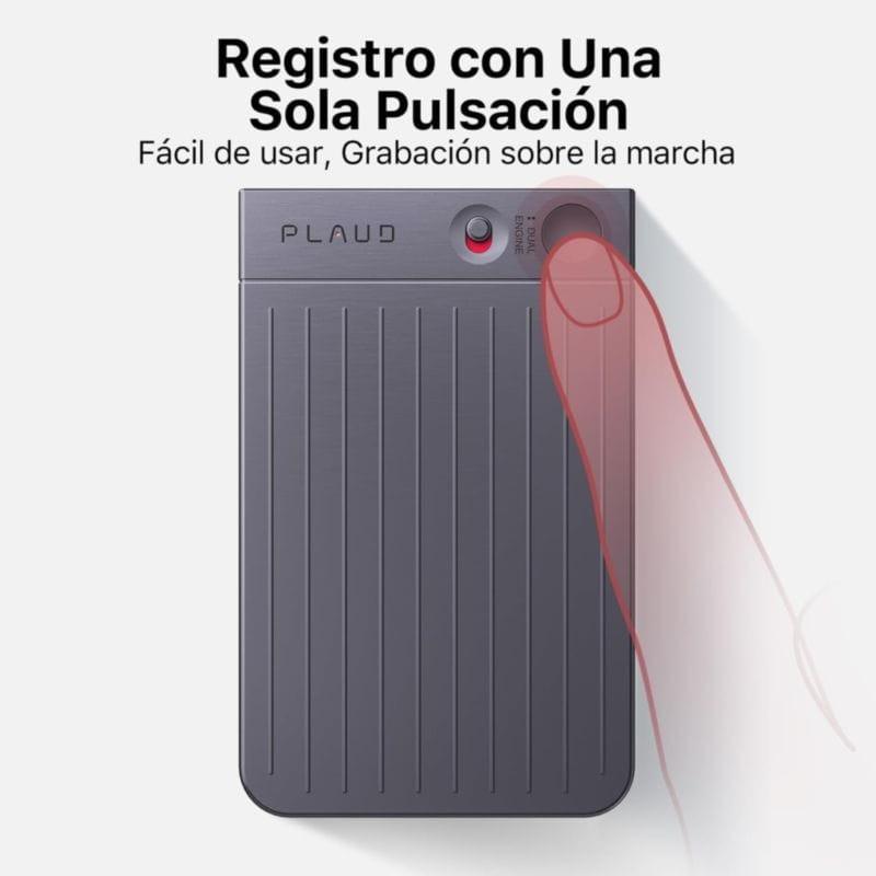 Grabación fácil con IA PLAUD Note Negro 64GB
