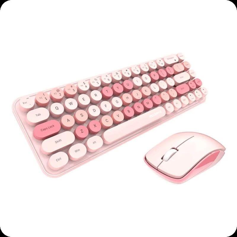 iBean Pro New Rosa - Kit teclado y ratón