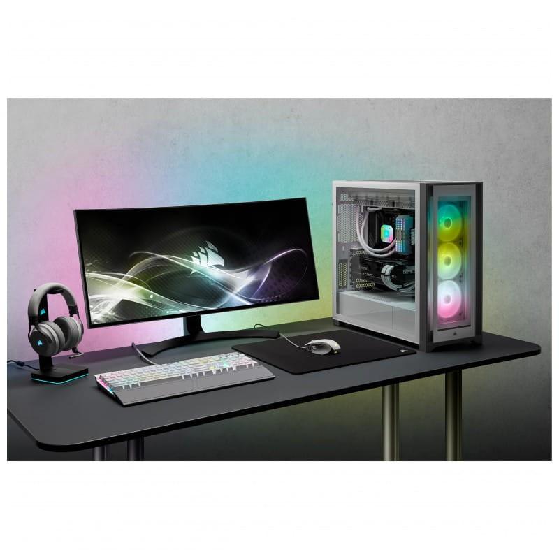 Corsair iCUE 4000X RGB Midi Tower Blanco imagen real