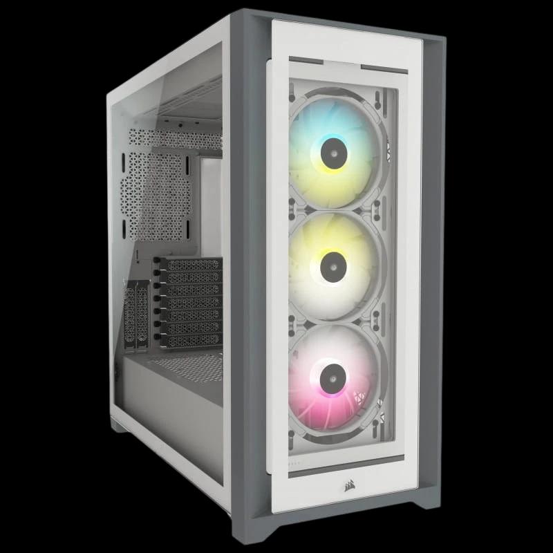 Corsair iCUE 4000X RGB Midi Tower Blanco
