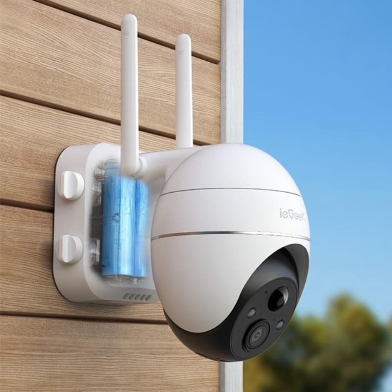 ieGeek ZS-GX1S 3MP/2K WiFi IP65 Blanco - Cámara de Seguridad Exterior - antenas WiFi