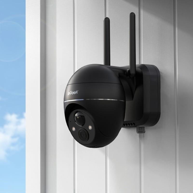 ieGeek ZS-GX1S 3MP/2K WiFi IP65 Negro - Cámara de Seguridad Exterior - instalación en pared