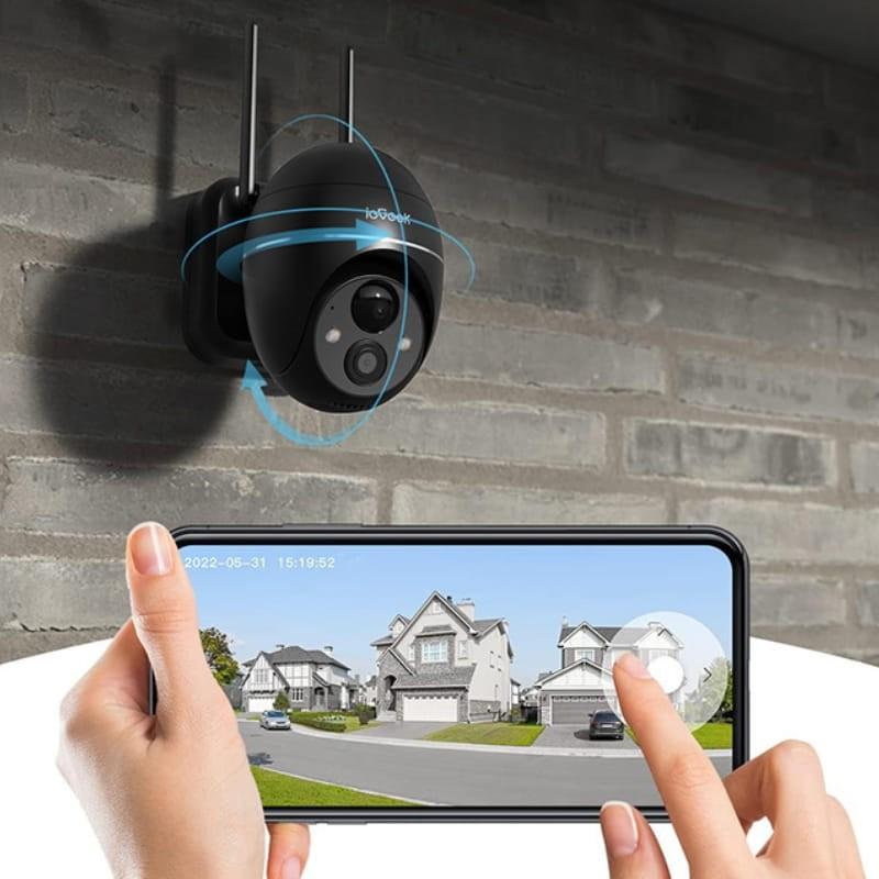 ieGeek ZS-GX1S 3MP/2K WiFi IP65 Negro - Cámara de Seguridad Exterior - ángulo de rotación