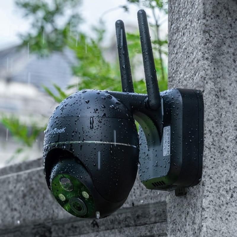 ieGeek ZS-GX1S 3MP/2K WiFi IP65 Negro - Cámara de Seguridad Exterior - resistencia IP65