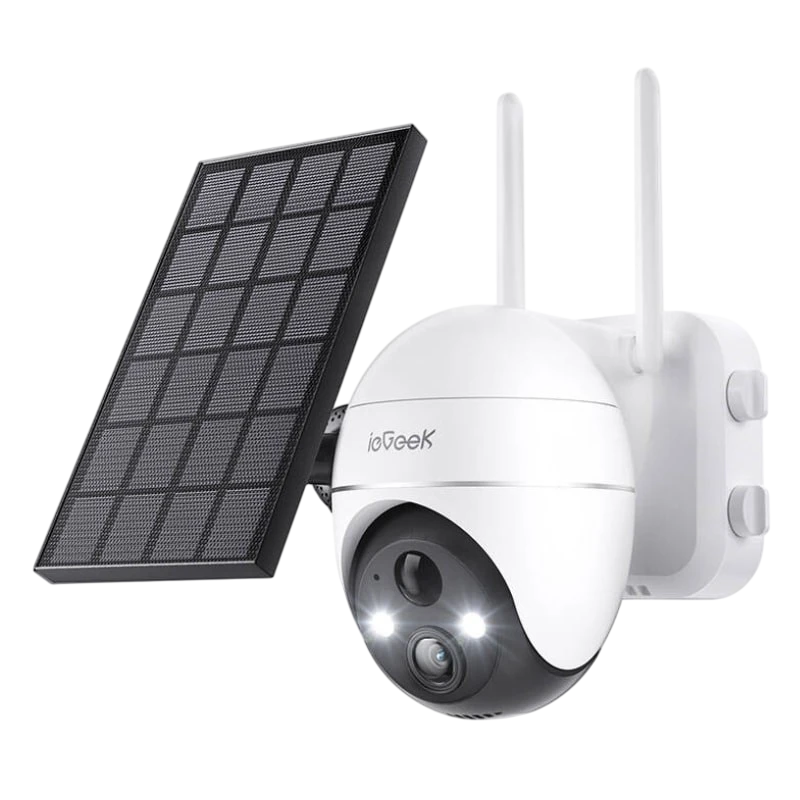 ieGeek ZS-GX4S 5MP/QHD IP65 WiFi Solar Blanco - Cámara de Seguridad Exterior