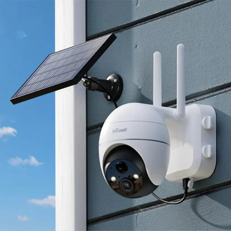 ieGeek ZS-GX4S 5MP/QHD IP65 WiFi Solar Blanco - Cámara de Seguridad Exterior - carga solar