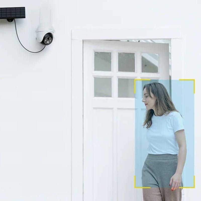 ieGeek ZS-GX4S 5MP/QHD IP65 WiFi Solar Blanco - Cámara de Seguridad Exterior - detección humana