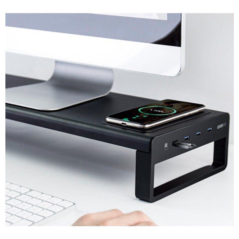 Adaptable Iggual IGG316900 Negro - Soporte para monitor