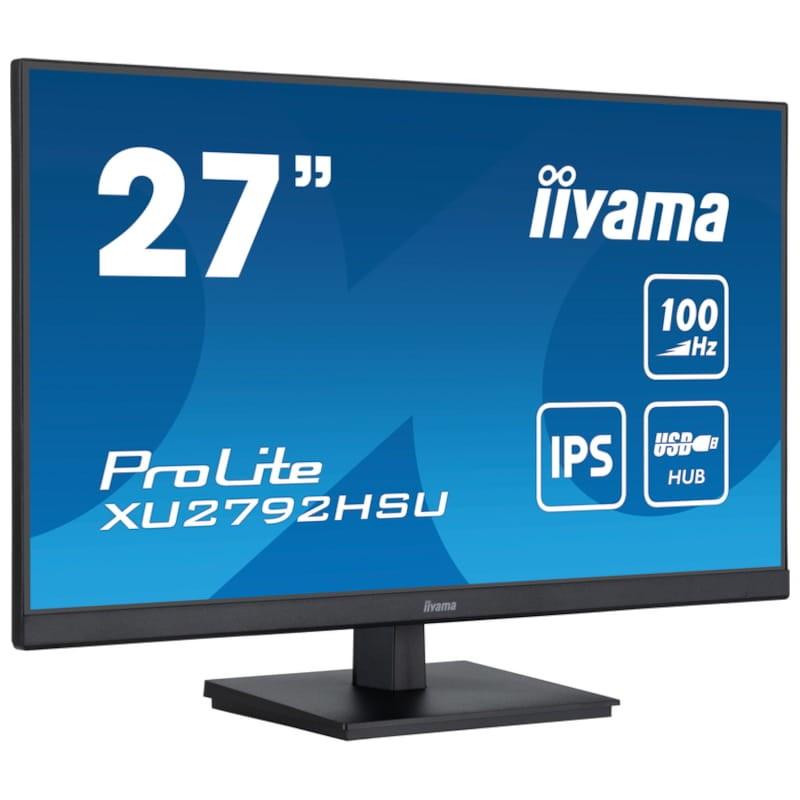 Perspectiva derecha del Monitor PC iiyama ProLite XU2792HSU-B6 27 FullHD IPS Sync Negro