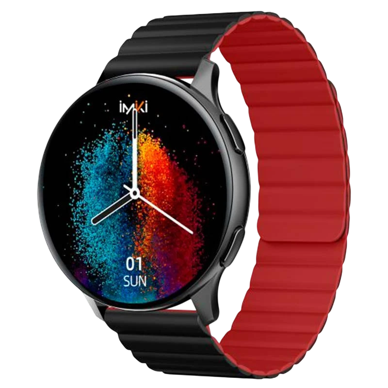 Imiki KW66 Pro Negro con Correa Magnética + Silicona - Reloj inteligente
