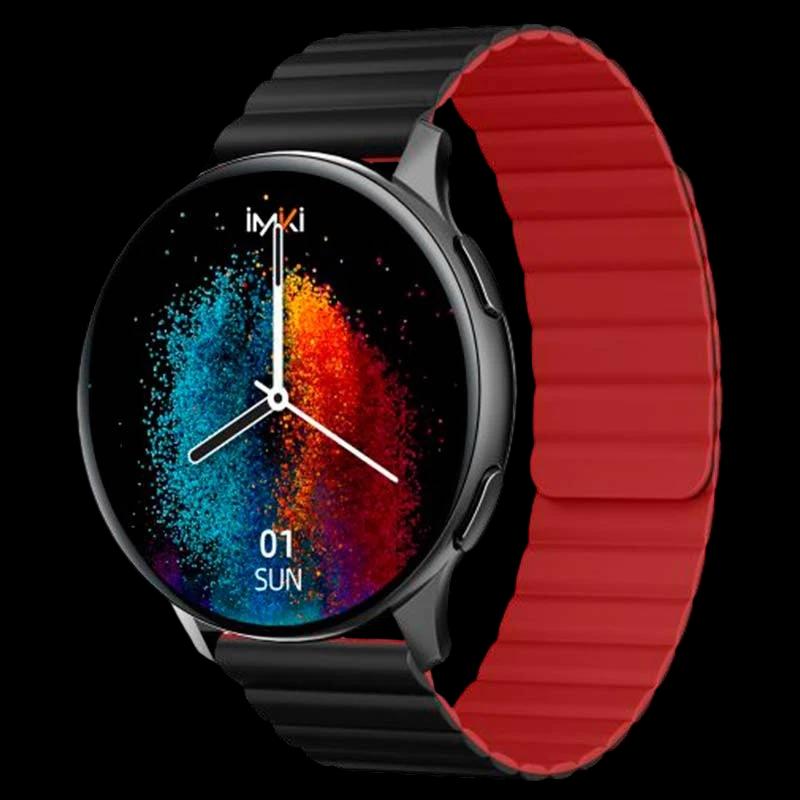 Imiki KW66 Pro Negro con Correa Magnética + Silicona - Reloj inteligente