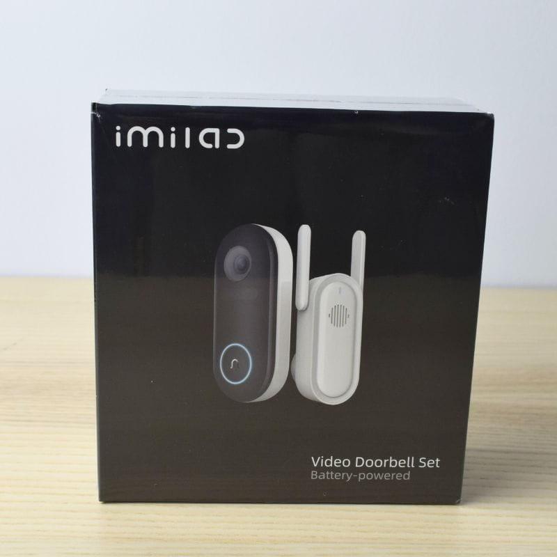 Foto real da caixa de intercomunicador de vídeo inteligente Imilab Doorbell 2.5K