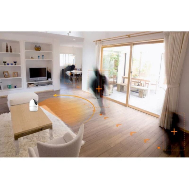 Visualización de un salón con la Cámara de seguridad IMOU A1 3MP Blanco