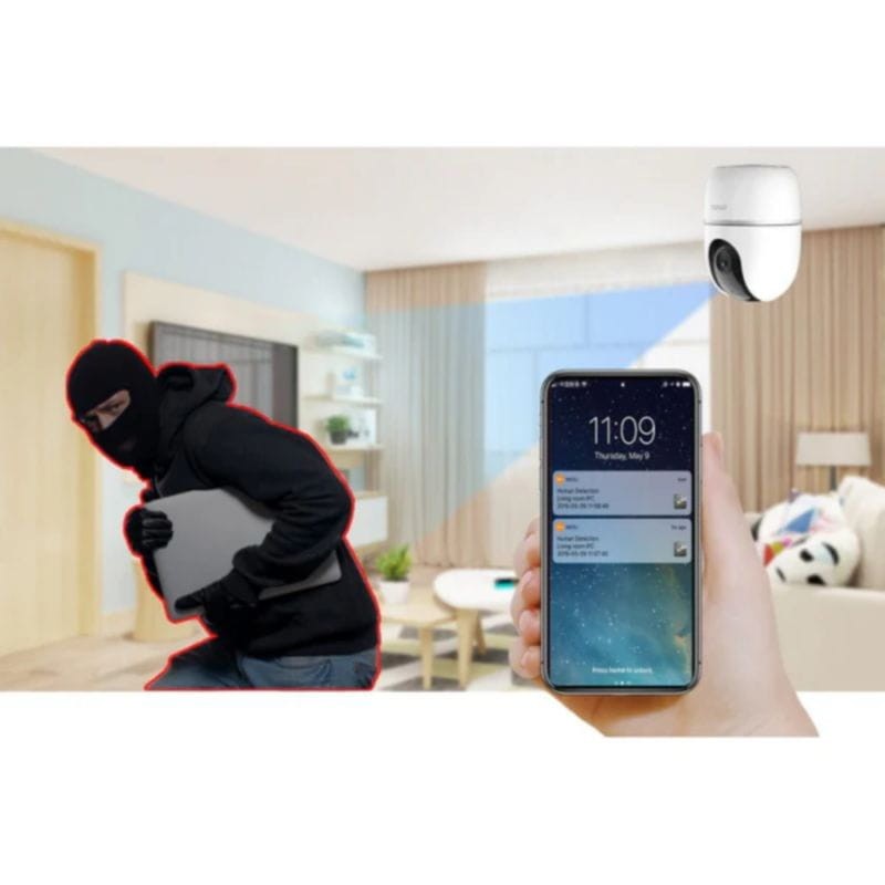 Alerta de intrusos con la Cámara de seguridad IMOU A1 3MP Blanco