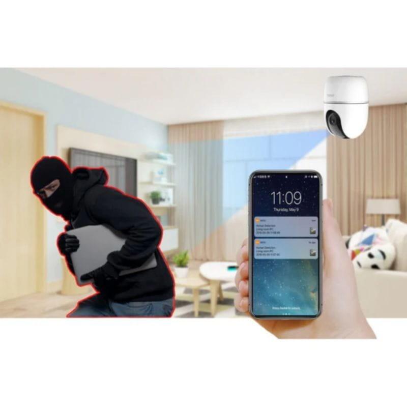 Alerte d'intrusion avec la Caméra de Sécurité IMOU A1 3MP Blanche