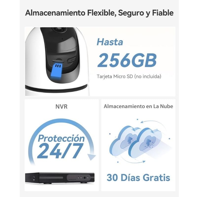 IMOU Ranger Dual 6MP Visión nocturna Wi-Fi Blanco - Cámara de seguridad almacenamiento