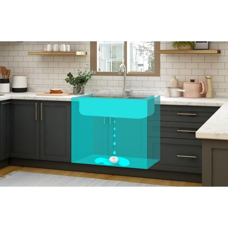 Instalación en interior del armario del Sensor de fugas de agua Zigbee Imou ZL1