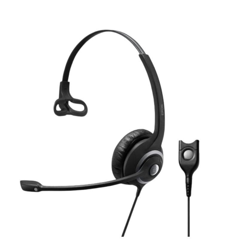 EPOS Impact SC 238 Monaural Easy Disconnect Black - Casque avec microphone à incrustation d'image avec connecteur