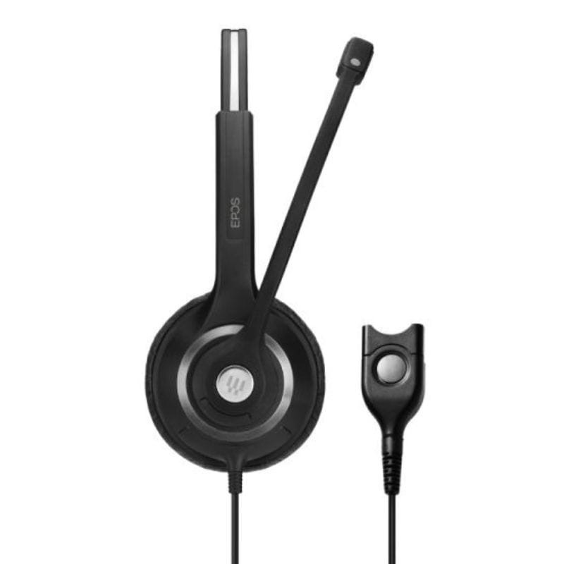 EPOS Impact SC 238 Monaural Easy Disconnect Black - Casque avec connecteur pour microphone et écouteurs