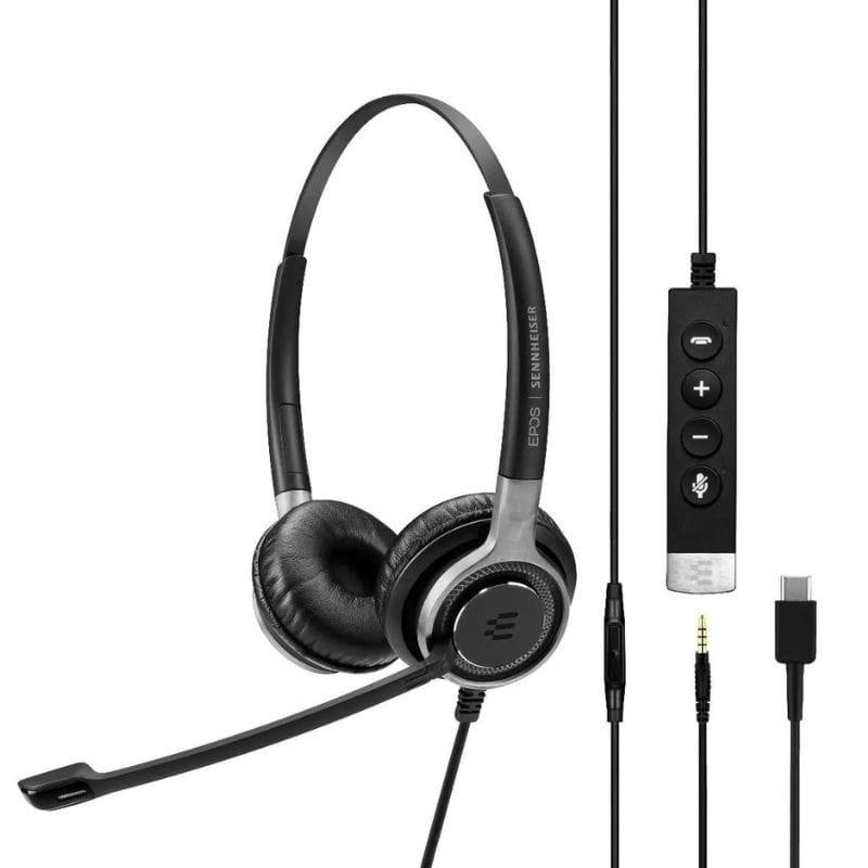 EPOS Impact SC 635 USB-C Monaural Black - Casque d'écoute avec microphone avec connecteurs