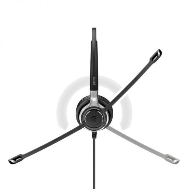 EPOS Impact SC 662 Binaural Easy Disconnect Black - Casque avec microphone image du microphone pivotant