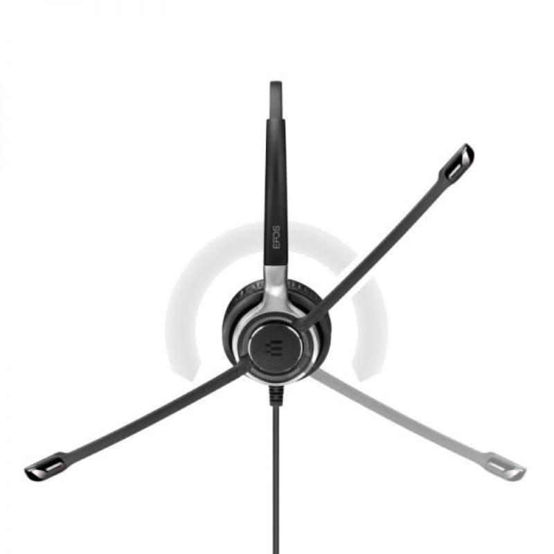 EPOS Impact SC 662 Binaural Easy Disconnect Black - Casque avec microphone image du microphone pivotant