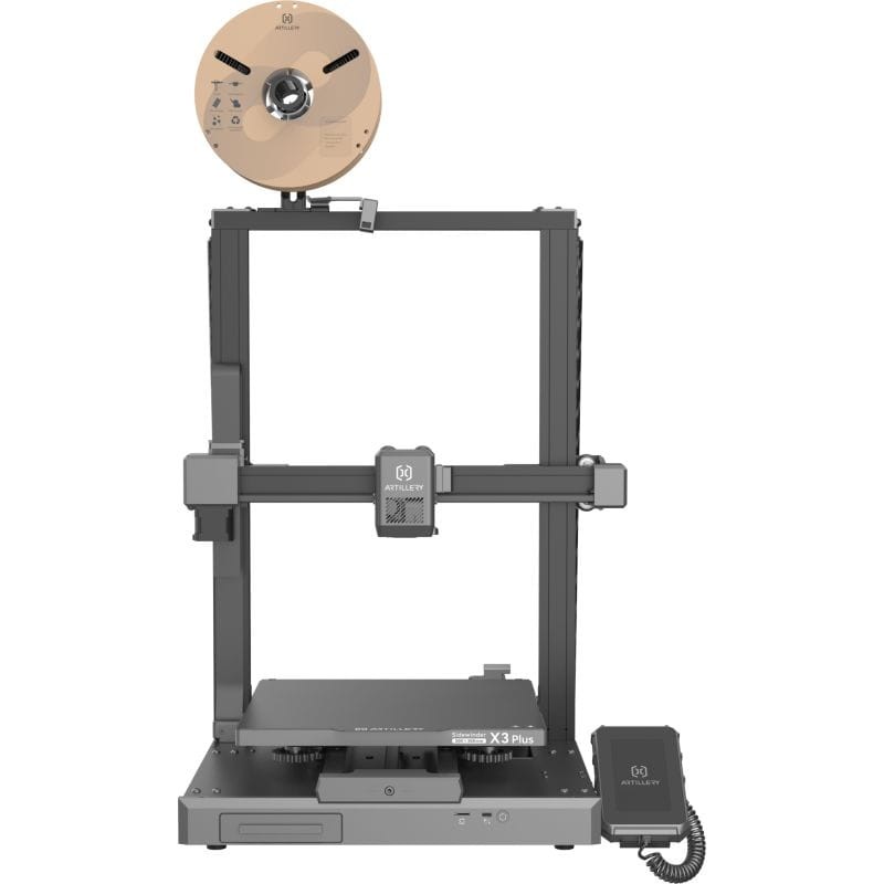 Vue frontale de l'imprimante 3D Artillery Sidewinder X3 Plus