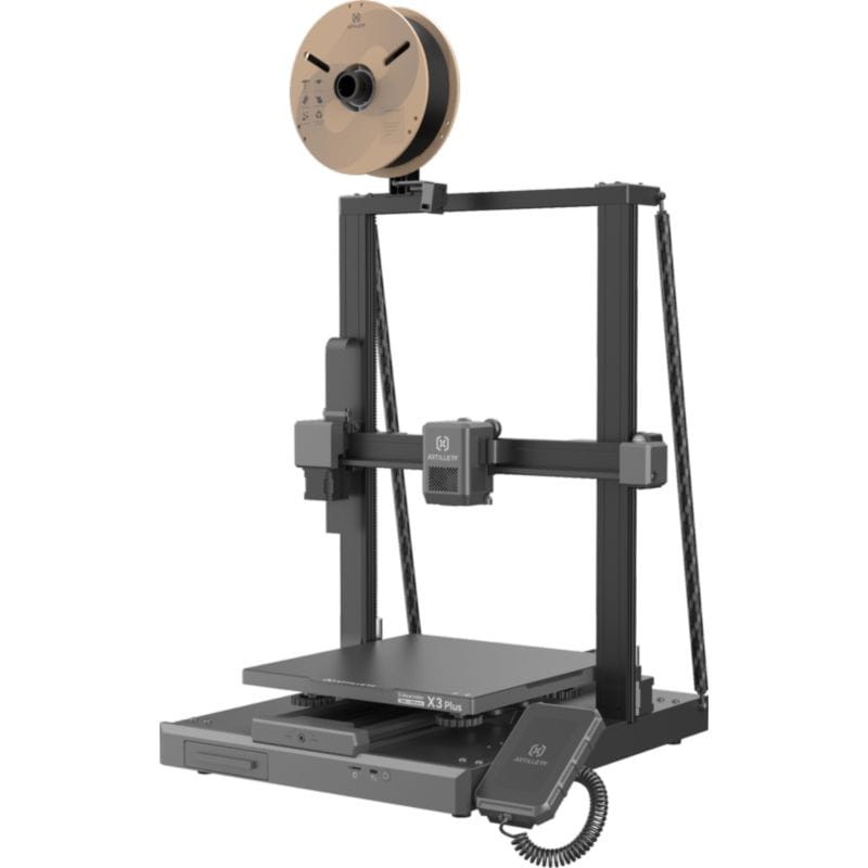 Vue en perspective de l'imprimante 3D Artillery Sidewinder X3 Plus