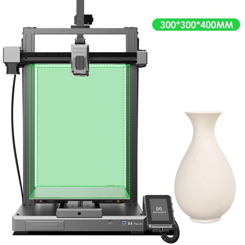 Taille de Imprimante 3D Artillery Sidewinder X4 Plus S1 Noir - Imprimante FDM