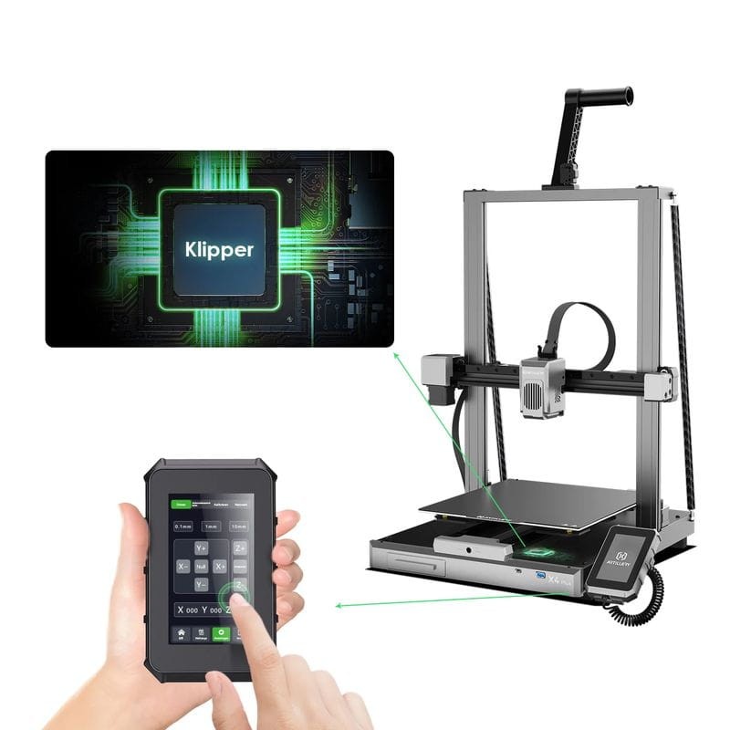 Plaque de Imprimante 3D Artillery Sidewinder X4 Plus S1 Noir - Imprimante FDM