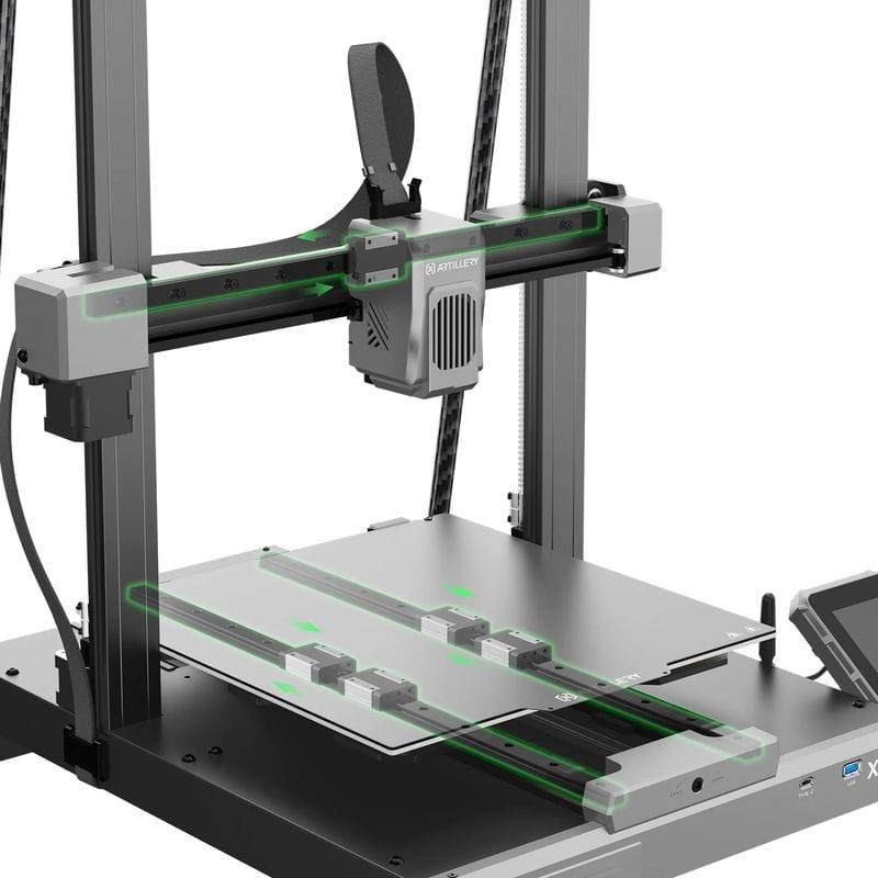 Puissant de Imprimante 3D Artillery Sidewinder X4 Plus S1 Noir - Imprimante FDM