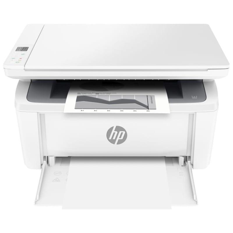 Imprimante multifonction HP LaserJet M140w monochrome compacte blanche - Frontale