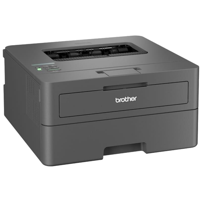 Impresora Láser Monocromo Brother HL-L2400DW WiFi/ Dúplex/ Negra Vista frontal lado izquierdo