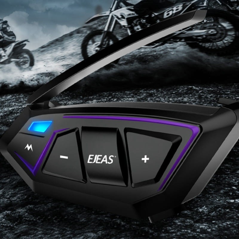 Interfone para motocicleta EJEAS MS8 Sem fio Bluetooth - Frontal