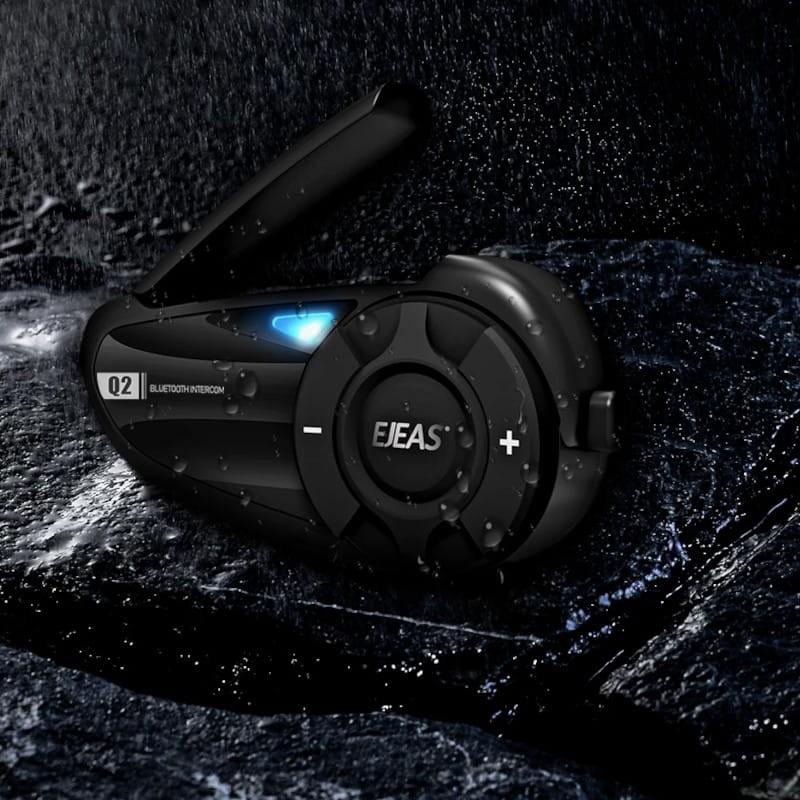 Interphone pour moto EJEAS Q2 sans fil Bluetooth 5.1 - Puissant