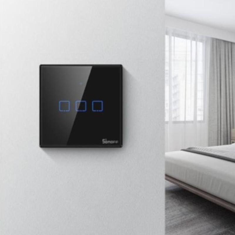 Interruptor Táctil Sonoff T3 3C WiFi - Adaptable