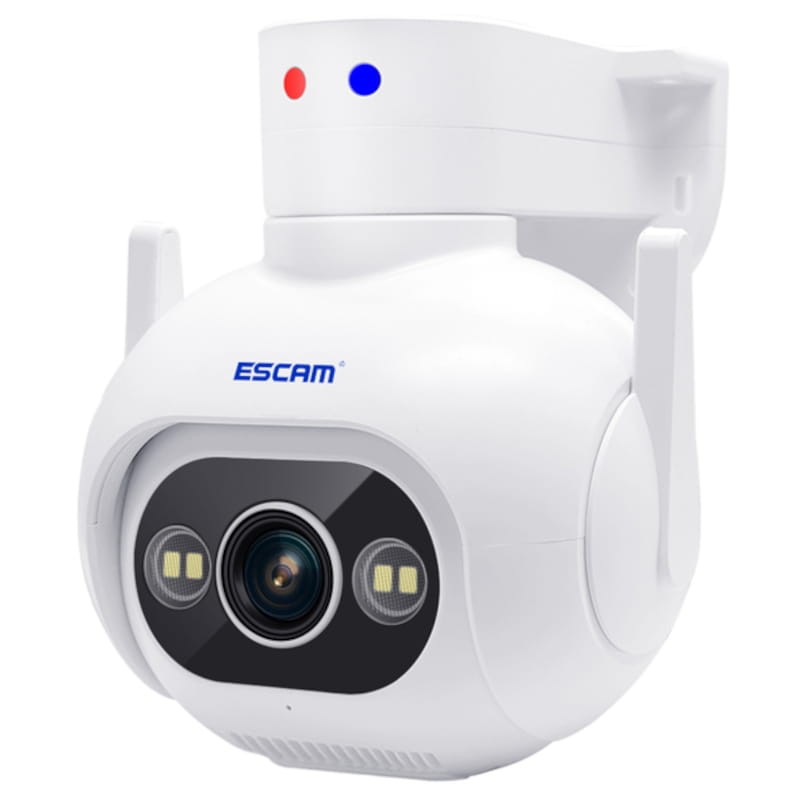 IP Escam PT304 4MP - Cámara de Seguridad vista frontal izquierda