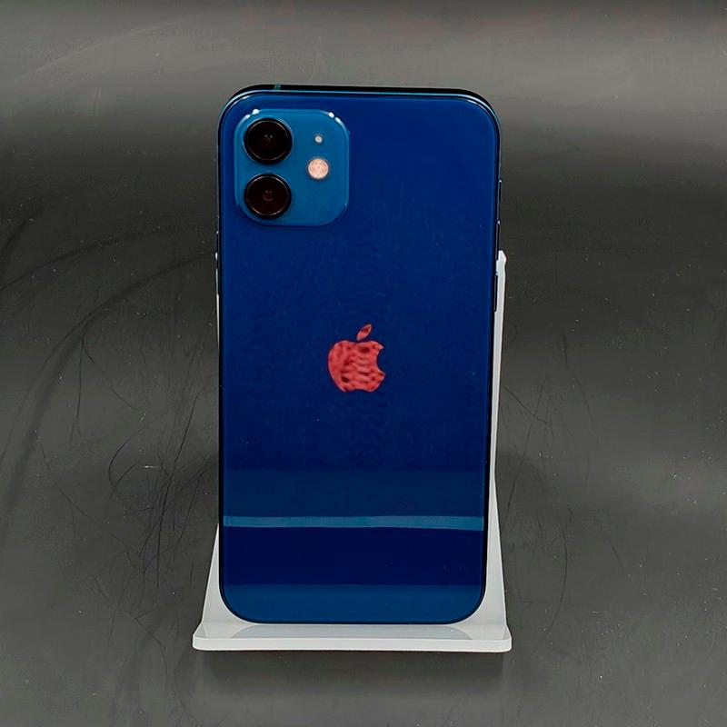 iPhone 12 128GB Azul Recondicionado - Estado Satisfatório - Foto Real - vista traseira