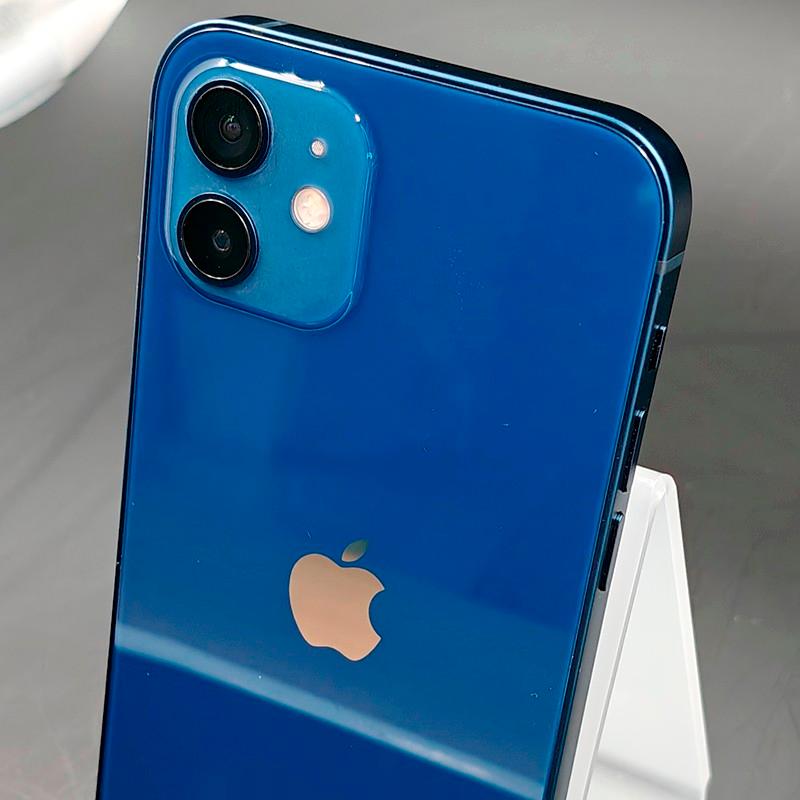 iPhone 12 128GB Azul Recondicionado - Estado Satisfatório - Foto Real - câmara traseira