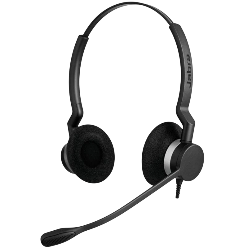 Jabra Biz 2300 Duo USB-A UC Negro - Auriculares de Diadema