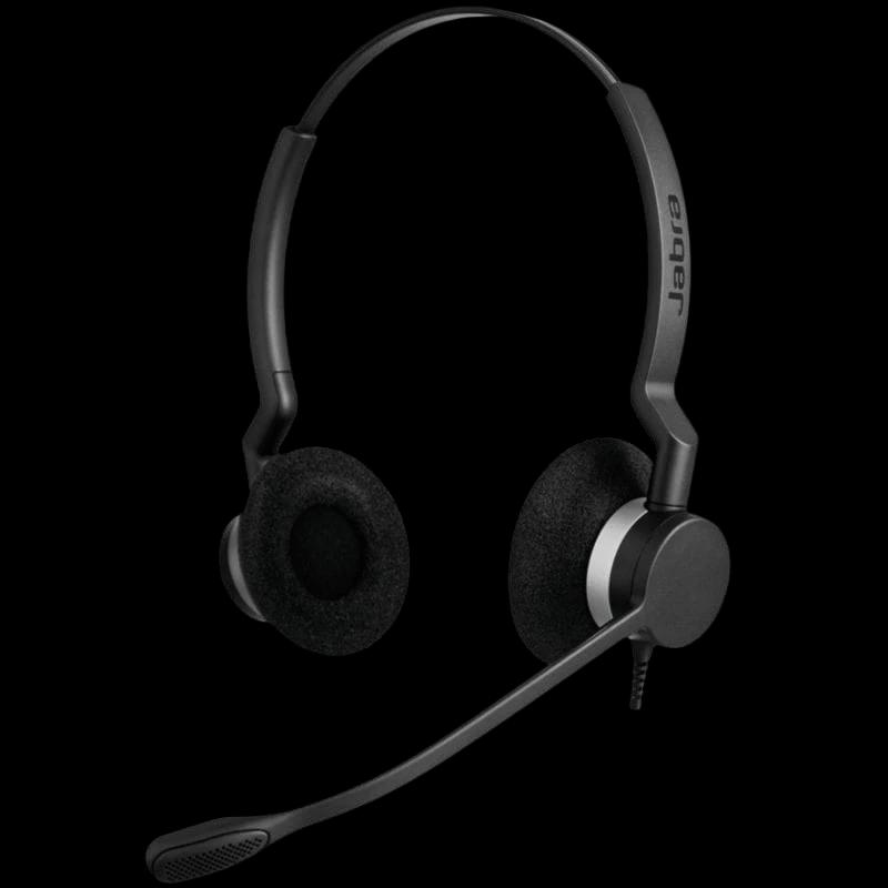 Jabra Biz 2300 Duo USB-A UC Negro - Auriculares de Diadema